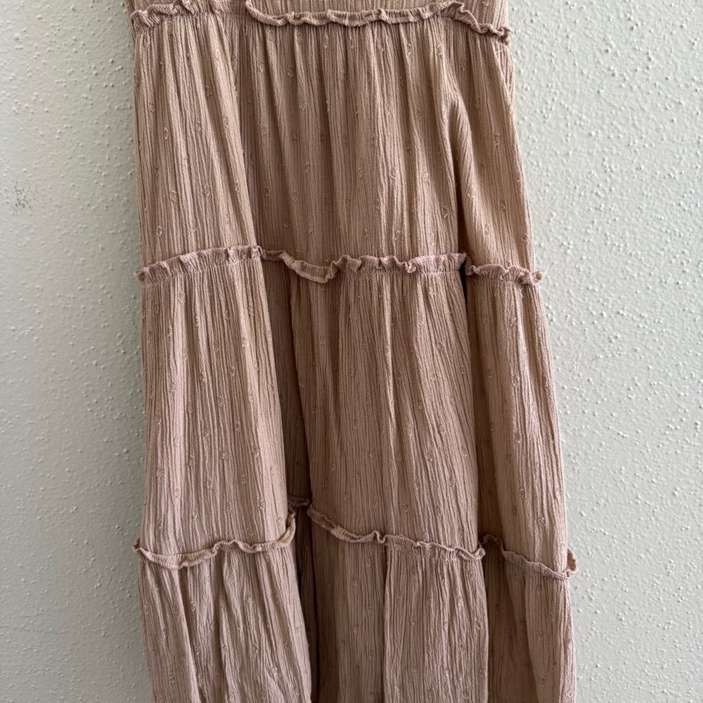 Sim & Sam Flowy Boho Tiered Midi Dress - M - Picture 3 of 6